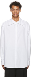 Valentino White 3/4 Button Shirt