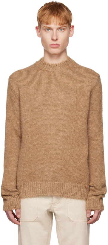 Photo: Jil Sander Beige Crewneck Sweater