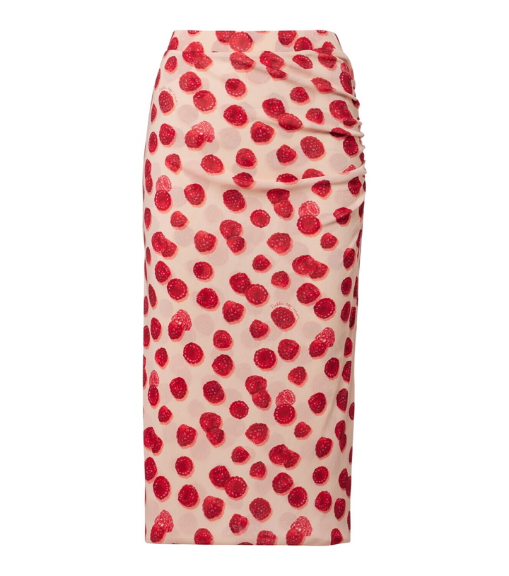 Photo: Stella McCartney Printed mesh midi skirt
