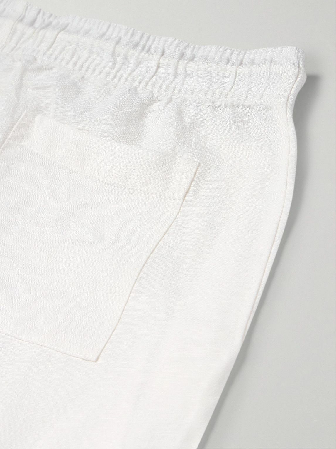 Onia - Air Straight-Leg Linen and Lyocell-Blend Drawstring Trousers - White