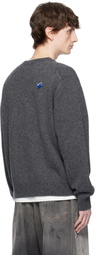 ADER error Gray Sig; TRS Tag Knit 01 Sweater