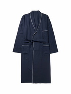 Anderson & Sheppard - Piped Linen Robe - Blue