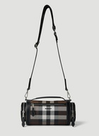 Burberry - Checked Sound Shoulder Bag in Brown