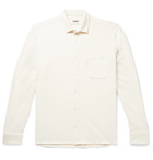YMC - Curtis Herringbone Organic Cotton-Flannel Shirt - Neutrals