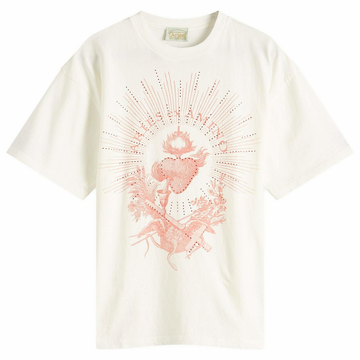 ★ARIES Destroyed 69 T-Shirt 関税込★ Destroyed 69 SS Tee Ecru – Aries
