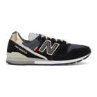 New Balance Black and Gold 996 Sneakers