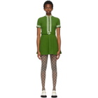 Gucci Green Wool Crepe Dress