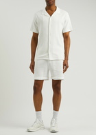 Boss Powell Cotton Shirt White