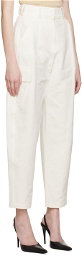 LVIR White Flap Pocket Trousers