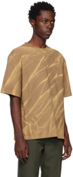 Dion Lee Khaki Crinkled Sunfade T-Shirt