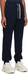 Emporio Armani Navy Embroidered Sweatpants