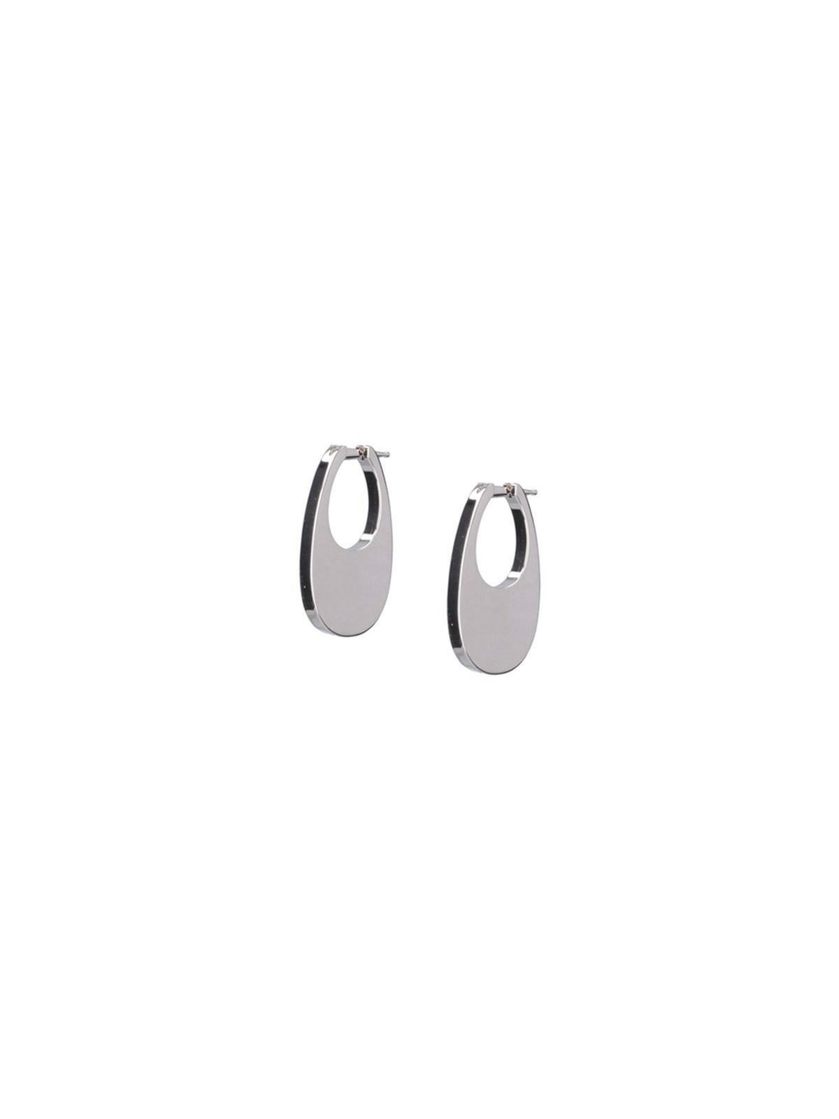 Coperni Silver Large Swipe Earrings Coperni