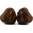 Gianvito Rossi Brown Thèa Loafers