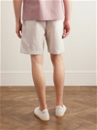 Loretta Caponi - Straight-Leg Linen Drawstring Shorts - Neutrals