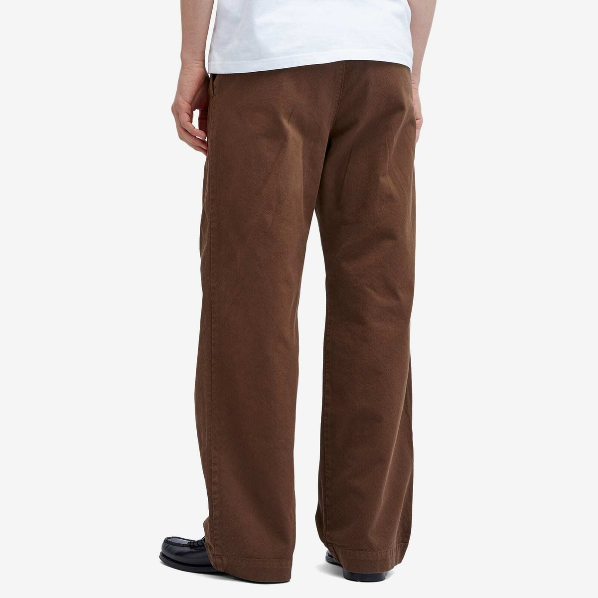 Wood Wood Men's Fraser Pleated Chinos in Terra Brown