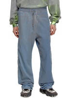 Diesel Relaxed D-Martyans Track Denim - Jeans - Unisex - Blue