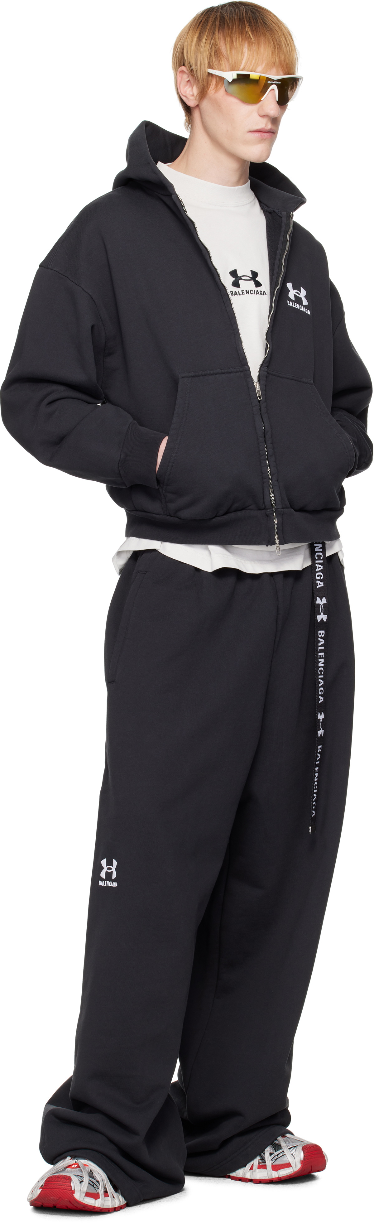 Balenciaga Black Under Armour Edition Zip-Up Hoodie Balenciaga