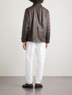 Brunello Cucinelli - Leather Jacket - Brown