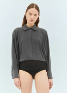 Max Mara Silk Bodysuit Shirt