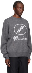 We11done Gray JQD Sweater