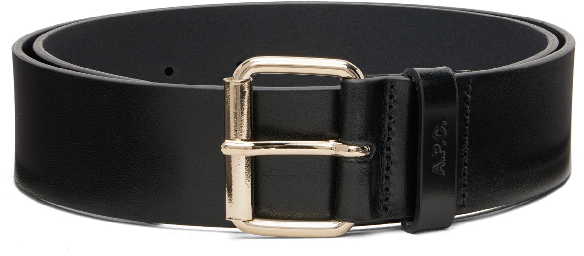 A.P.C. Black 'La Ceinture' Large Belt
