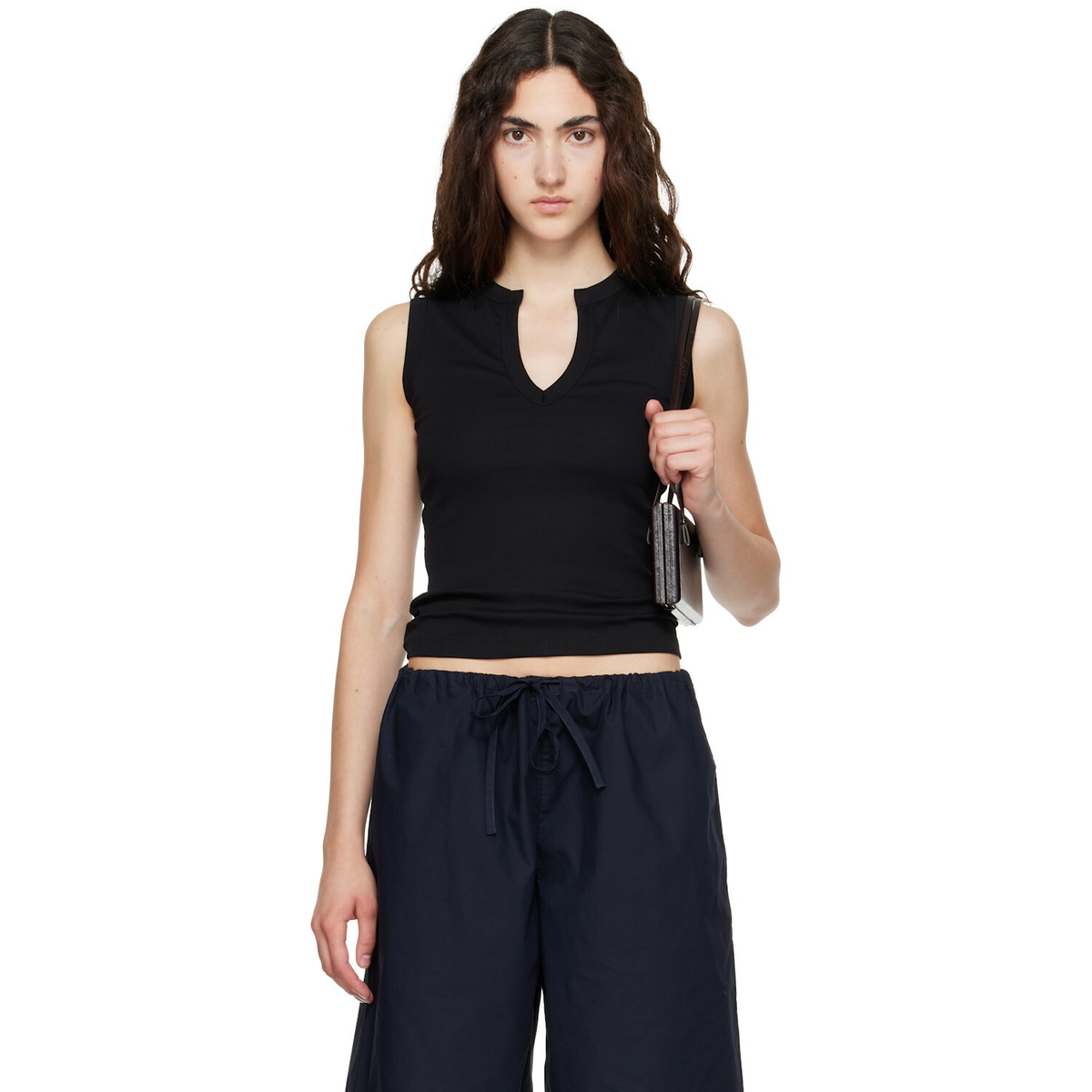 FLORE FLORE Black Iman Tank Top