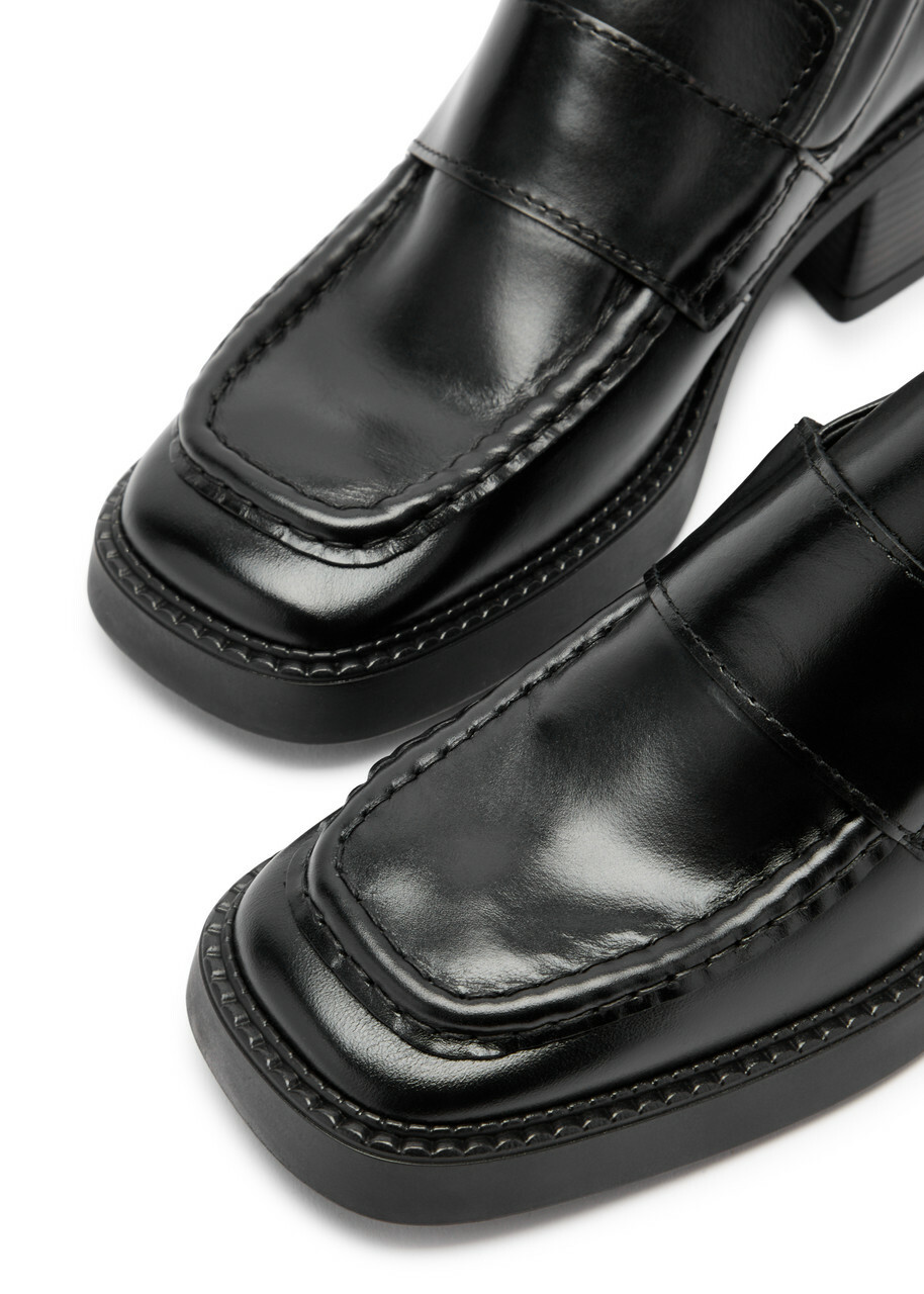 Miista Karina Leather Loafers Black MIISTA