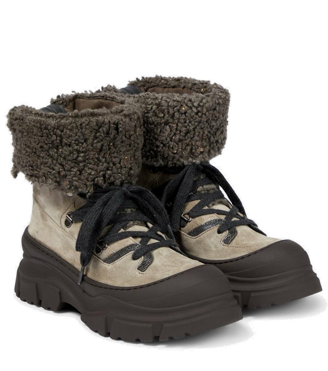 【関税＆送料込み】Brunello Cucinelli Suede Combat Boots Mo Brunello Cucinelli Suede Combat Boots Monile | eBay