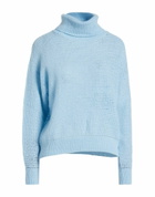 Peserico Womens Turtleneck Sky in Blue