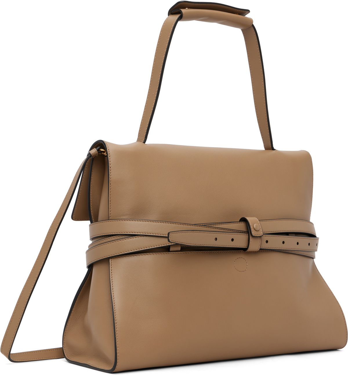 Moschino Beige 'Tie Me' Medium Bag