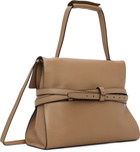 Moschino Beige 'Tie Me' Medium Bag