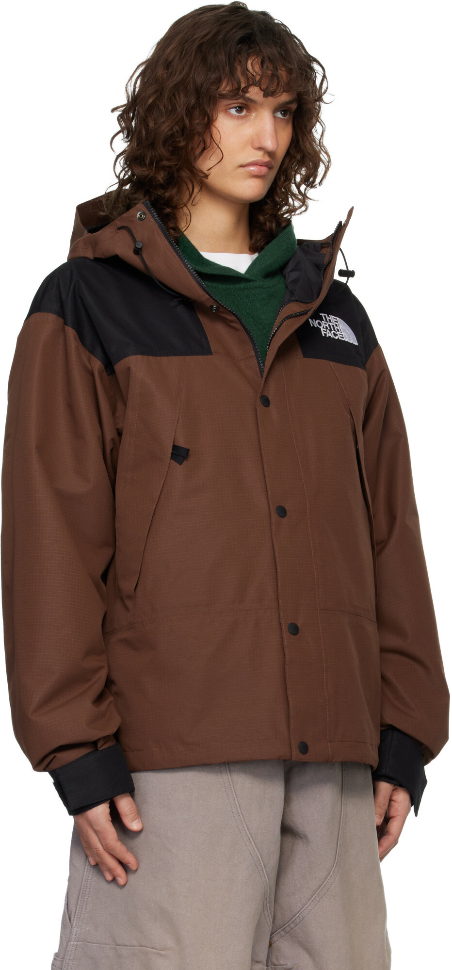 The North Face Brown DRYVENT Mono Mountain Rain Jacket