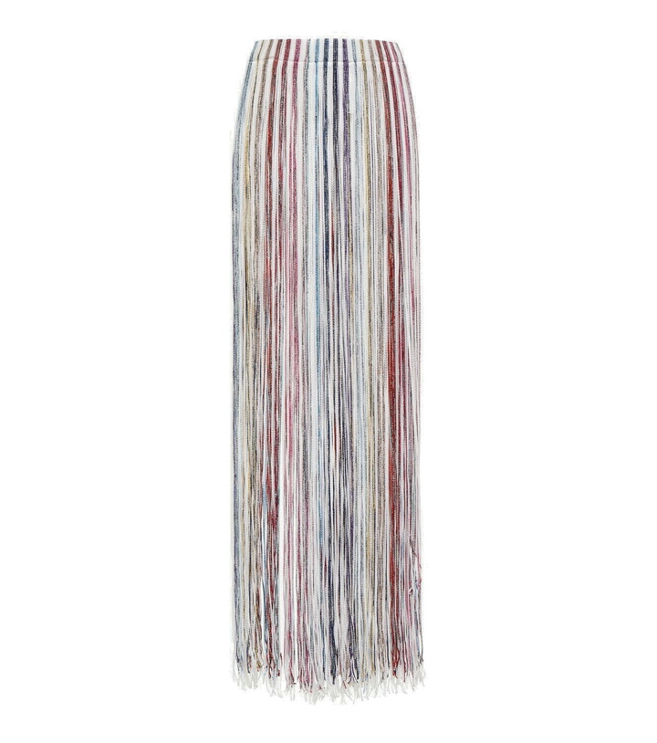 Photo: Missoni Mare Striped sheer maxi skirt