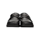 Martine Rose Black Embossed Roxy Loafers