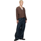 LEMAIRE Brown Relaxed Twisted Cardigan