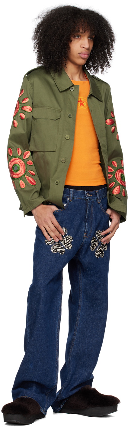 BLUEMARBLE Khaki Embroidered Jacket