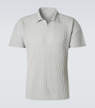 Homme Plissé Issey Miyake Basics pleated polo shirt