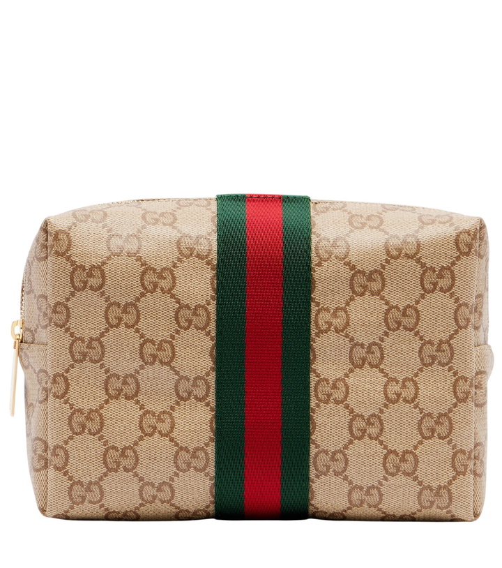 Photo: Gucci Gucci Essence Classic GG canvas makeup bag