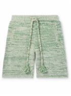 Alanui - Bright Hues Straight-Leg Cotton-Blend Bouclé Bermuda Shorts - Green