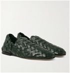 BOTTEGA VENETA - Intrecciato Leather Slippers - Green