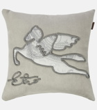 Etro - Pegaso embroidered cotton cushion