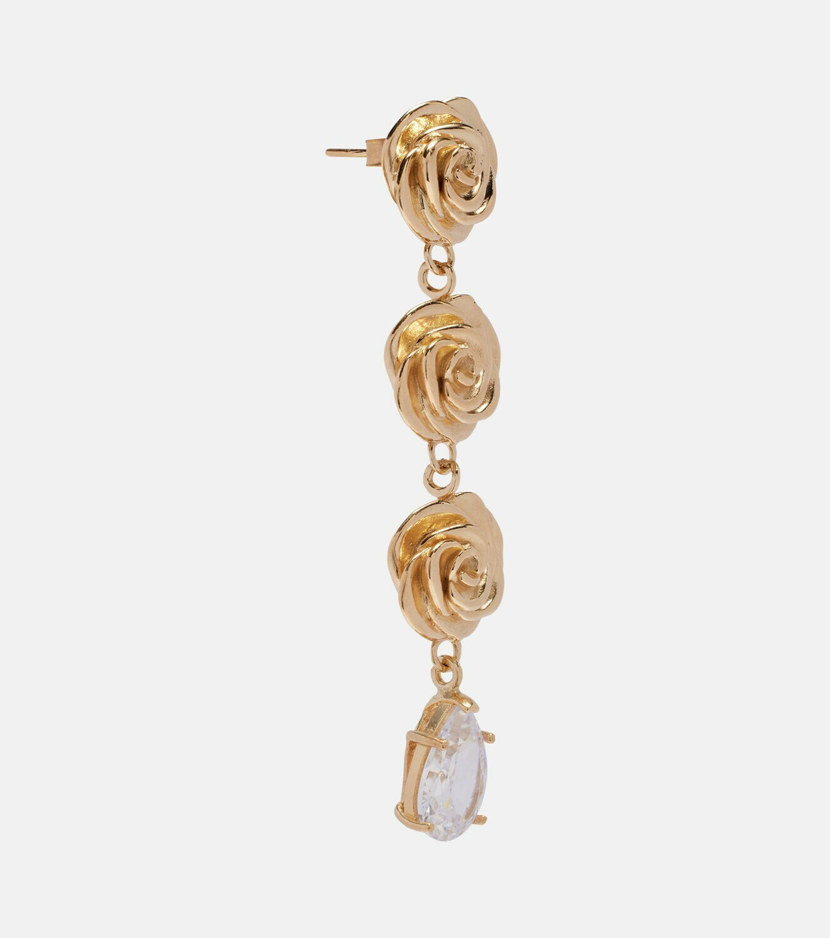 Magda Butrym Crystal-embellished gold-plated drop earrings