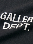 Gallery Dept. - Distressed Logo-Print Cotton-Jersey T-Shirt - Black