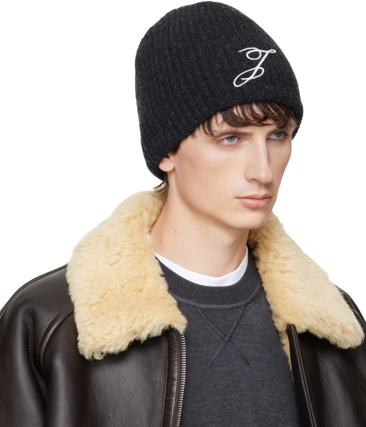 JACQUEMUS Gray 'The Espiral' Beanie