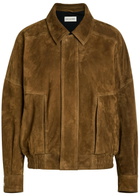 Nour Hammour Dalma Suede Jacket Dark Brown