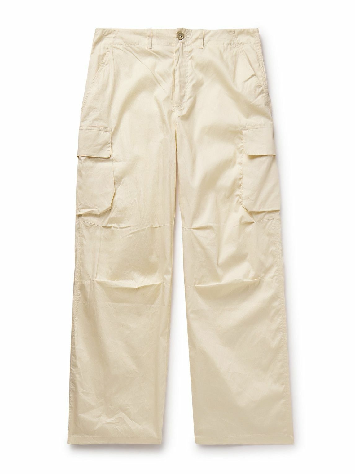 Photo: Our Legacy - Mount Straight-Leg Crinkled-Shell Cargo Trousers - Neutrals