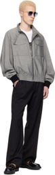 Lanvin Gray Mohair Wool Jacket