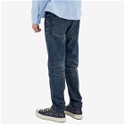 Valentino Men's Straight Leg Jean in Dark Rinse Denim