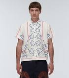 Bode Embroidered cotton and linen shirt