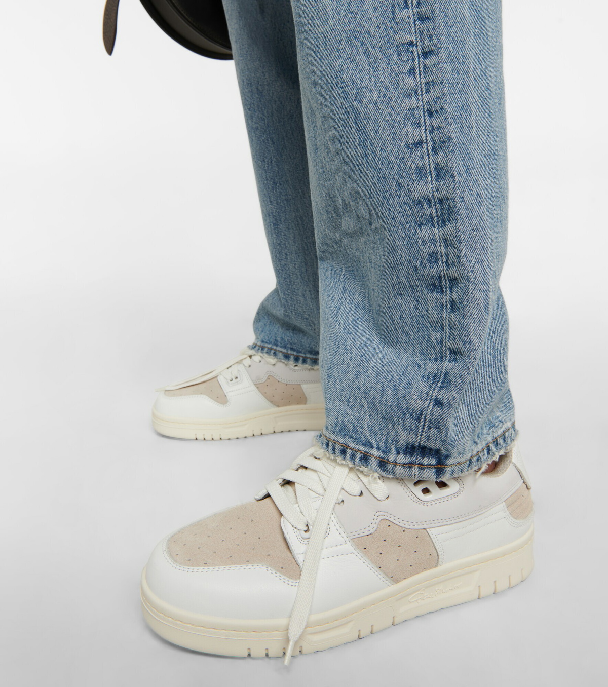 【ACNE STUDIOS】Leather sneakers レザースニーカー ACNE STUDIOS Leather sneakers | NET-A-PORTER